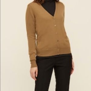 Camel Marino Wool Uniqlo Cardigan